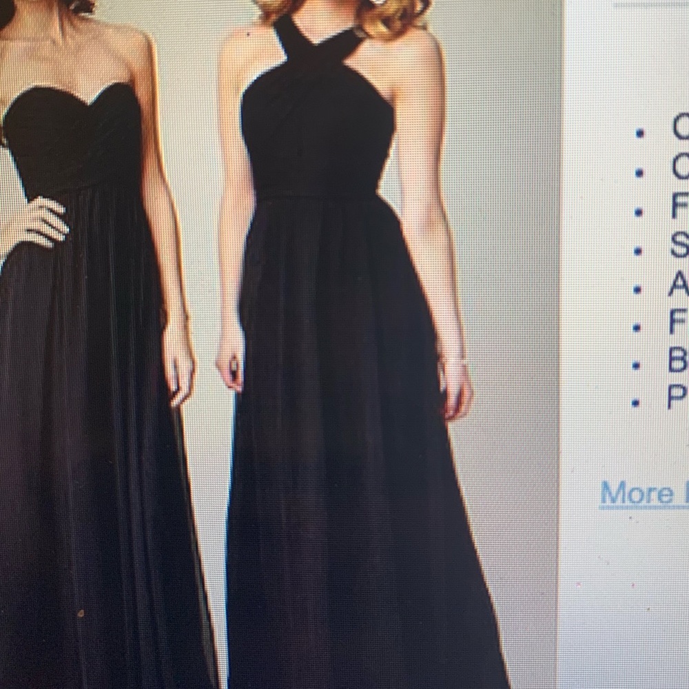 Kennedy Blue Stella Dress black gown size 2